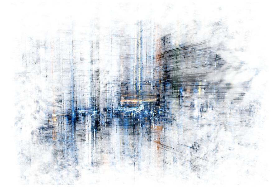 Abstract Digital Art - Cyber City design by Martin Capek