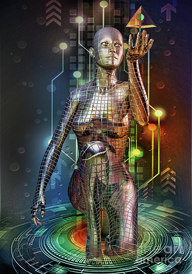 Cyber Mind Digital Art by Shadowlea Is