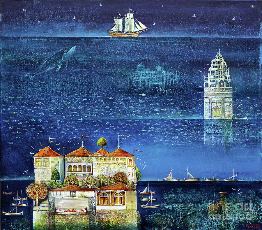 Cycle Sea Legend Painting by Valeri Tsenov