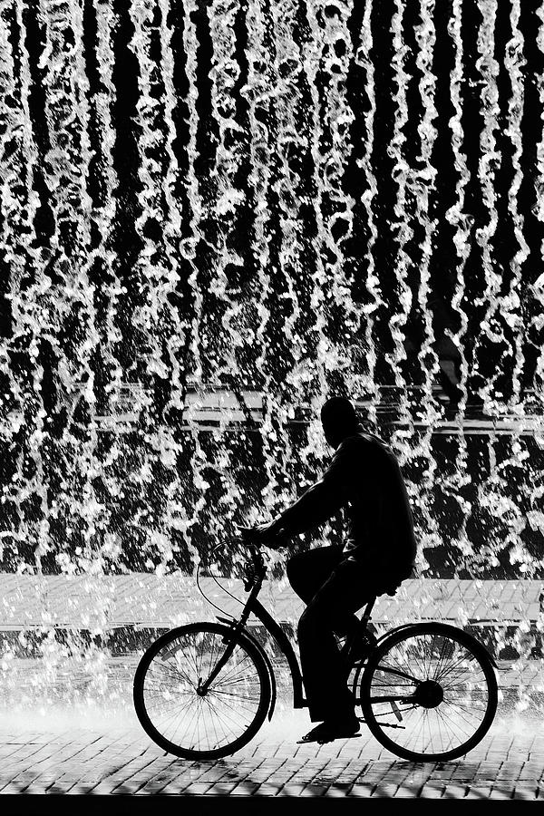 Cycling Silhouette Photograph by Carlos Caetano