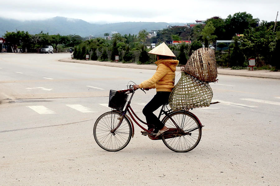 Cycling to Market Photograph by Michael Riley | Fine Art America