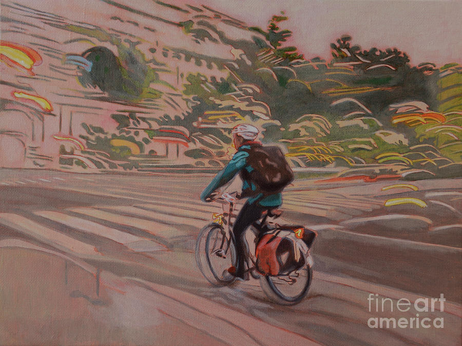 Cyclist II Painting