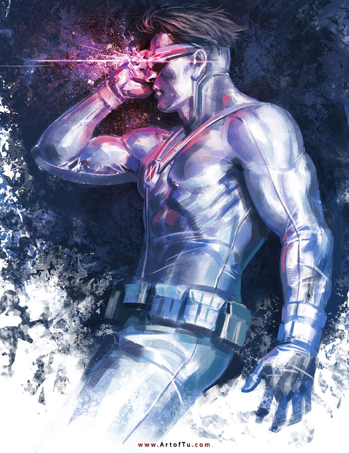 X-men Digital Art - Cyclops by Tu Bui