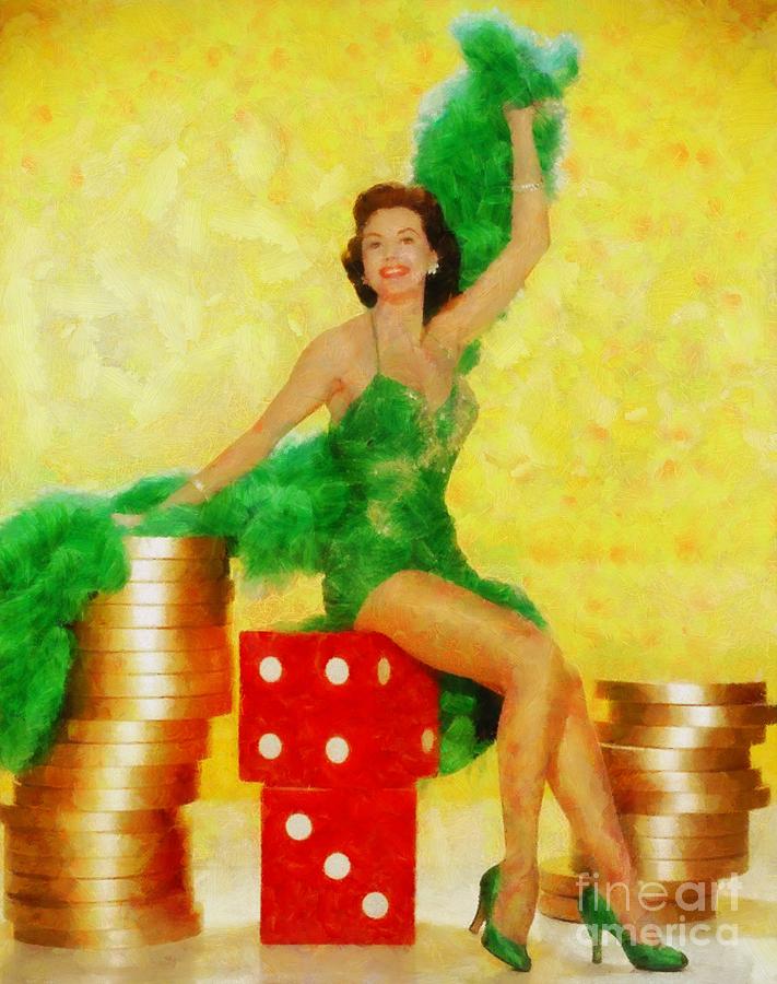 Cyd Charisse, Vintage Hollywood Legend Painting