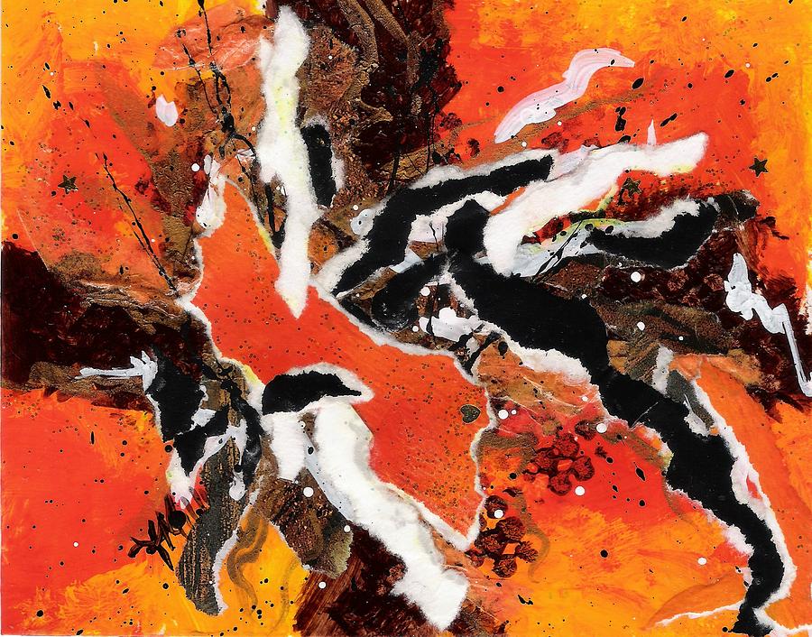 Abstract Painting - CYHM Orange by Tara Milliken Abstract Painting - CYHM Orange by Tara Milliken