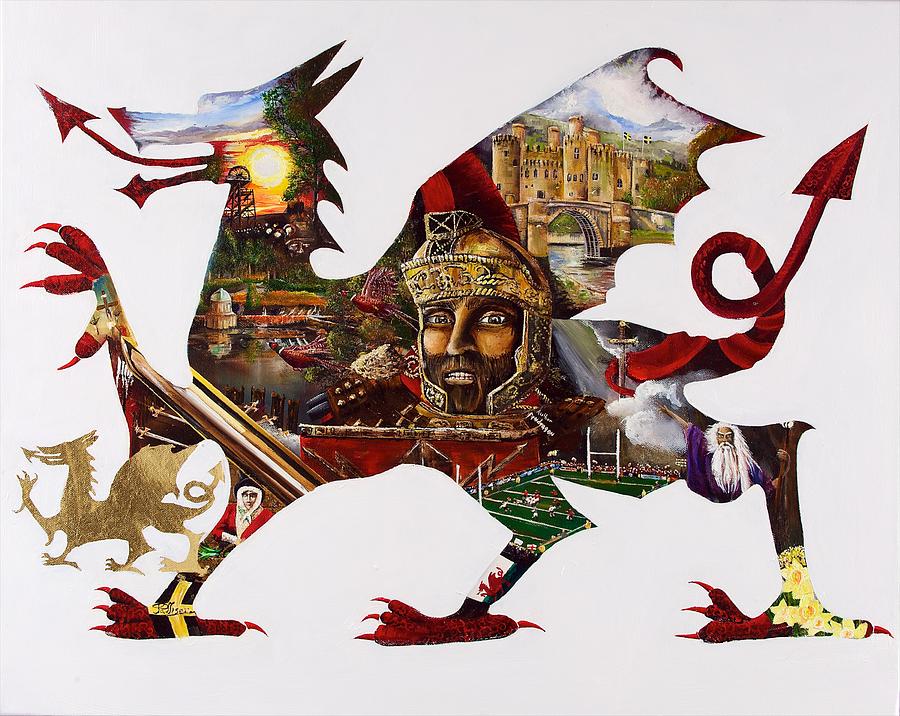 Cymra Dragon Painting by John Palliser