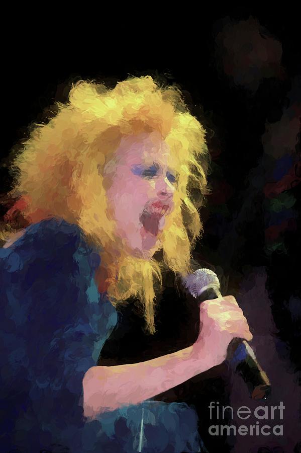 Art Print Poster/canvas Singer Cyndi Lauper on Stage 