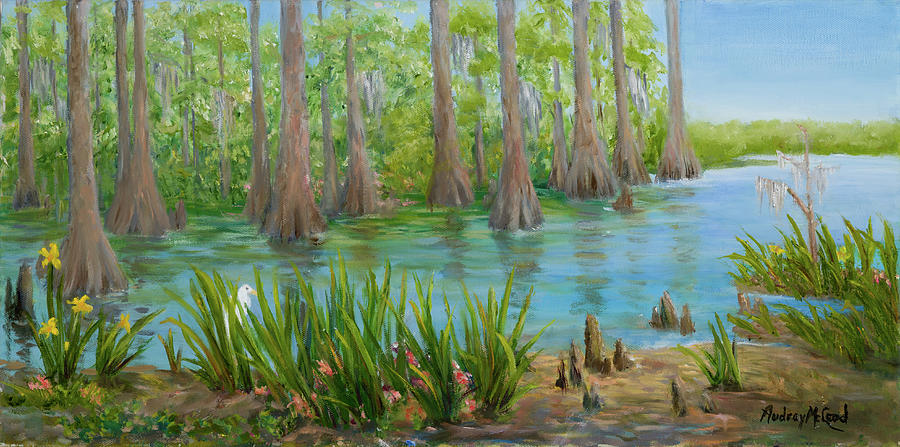 Cypress Gardens Painting by Audrey McLeod