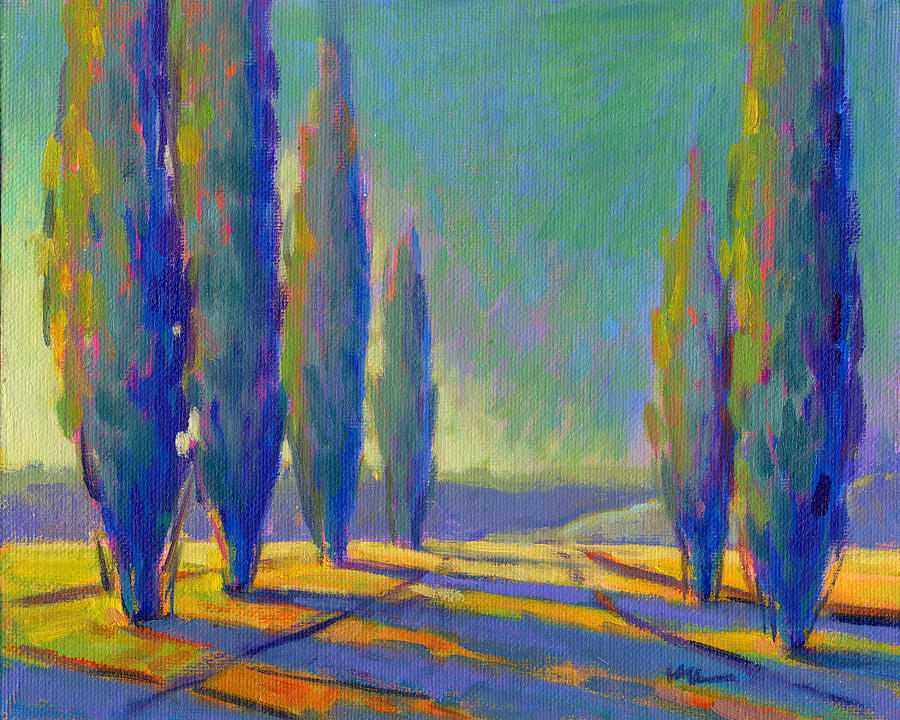 Cypress Road 3 Painting by Konnie Kim