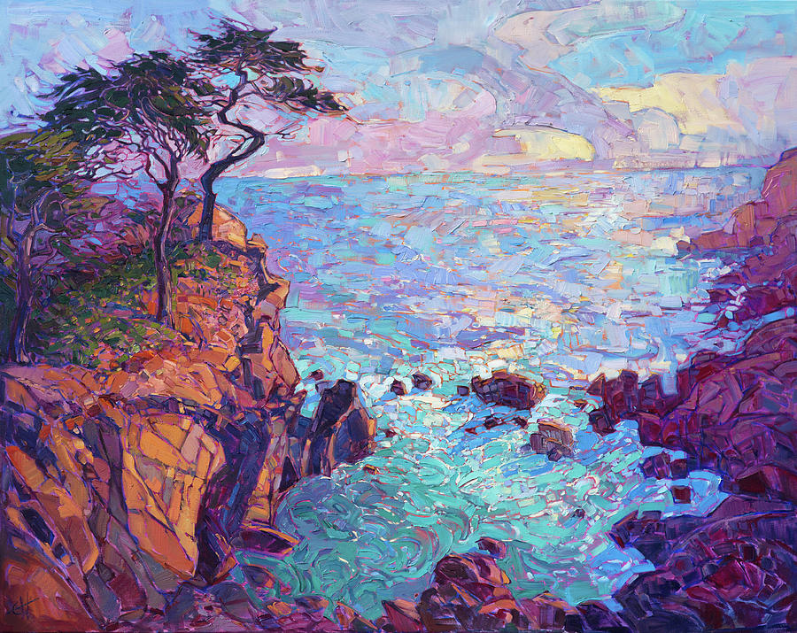 Monterey Painting - Cypress Vista by Erin Hanson Monterey Painting - Cypress Vista by Erin Hanson