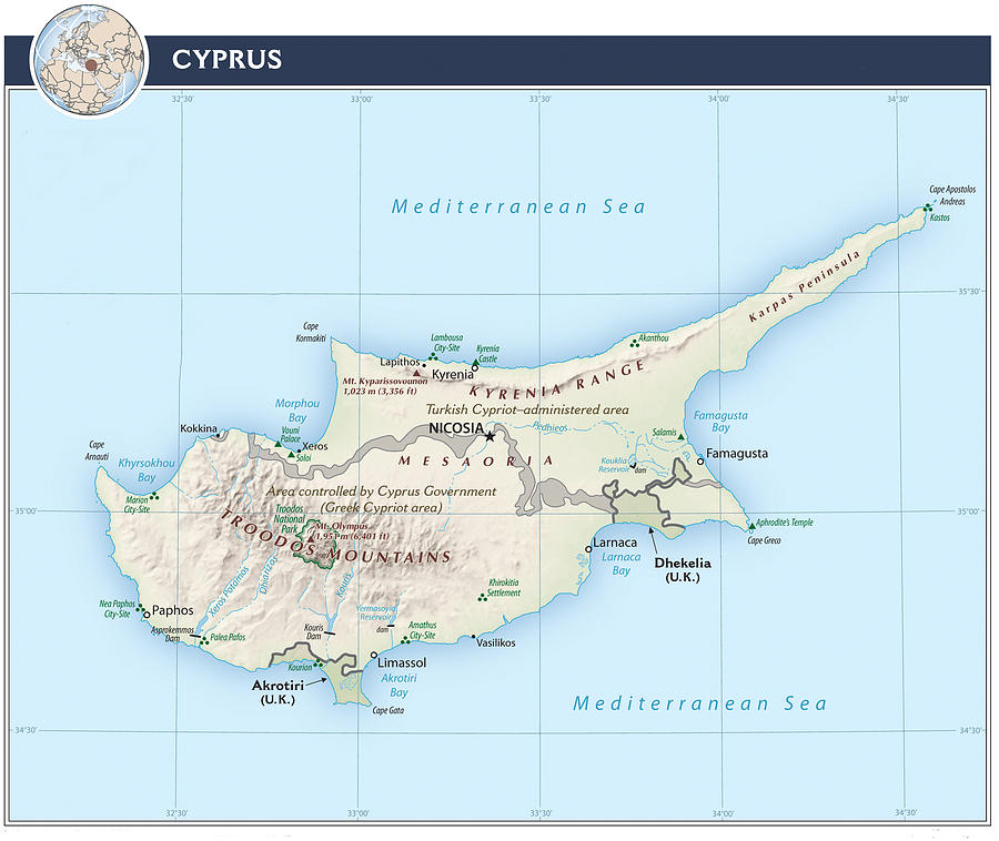 Cyprus 3 Mixed Media by Roy Pedersen