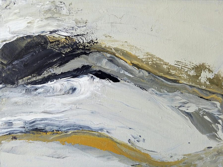 Abstract Painting - CZ Wave by Maura Satchell Abstract Painting - CZ Wave by Maura Satchell