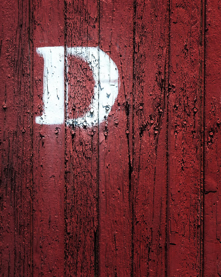 D  background on red weathered  wood Photograph by Gary Warnimont