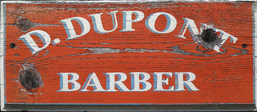 D. Dupont Barber Photograph by Mary Bedy