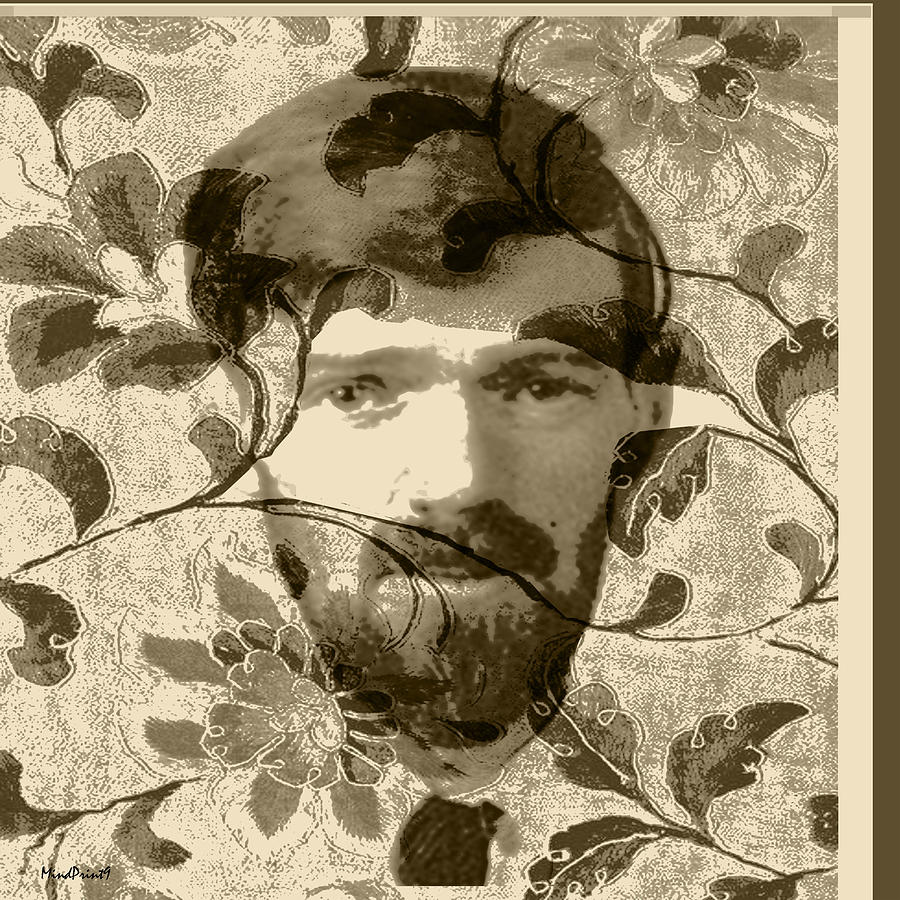 D H Lawrence Digital Art by Asok Mukhopadhyay