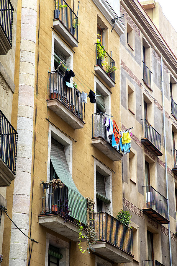 Barcelona Apartment Windows Photograph by Georgia Clare