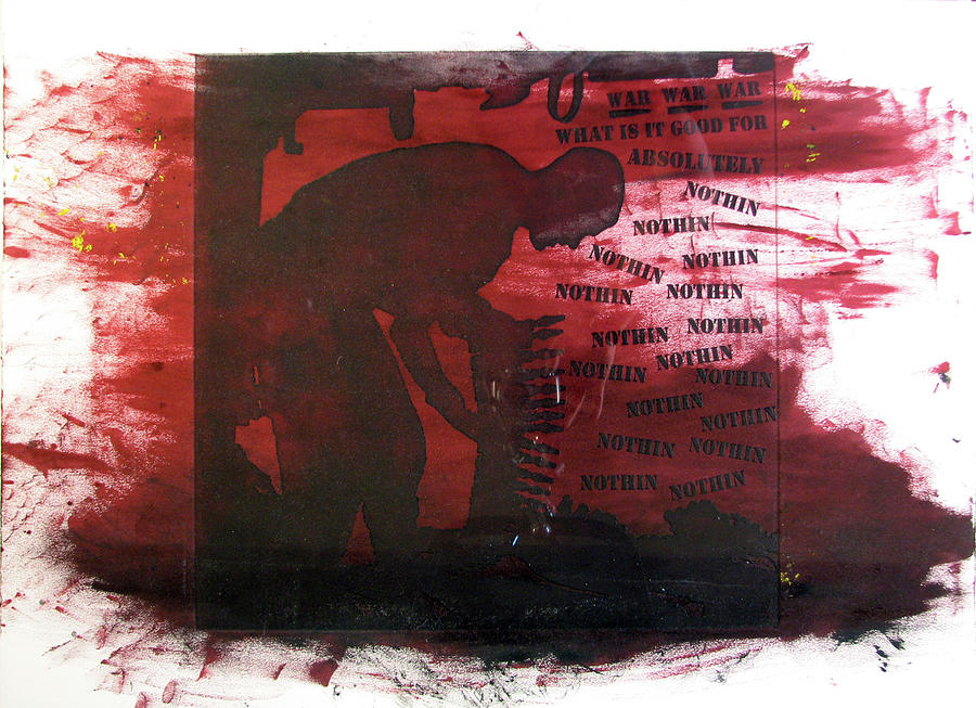 War Painting - D U Rounds Project, Print 38 by Erik Paul