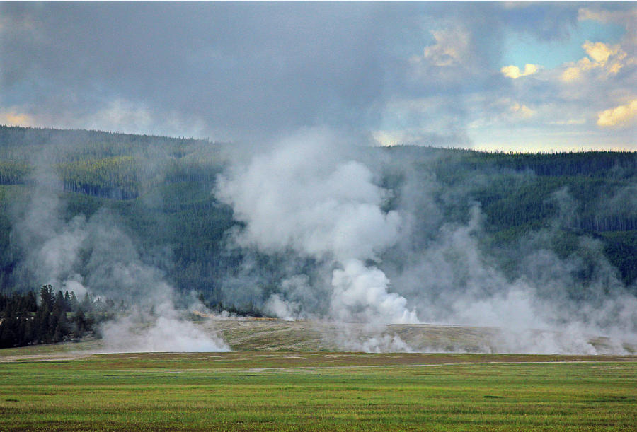 D09125 Steam Vents Near Midway Geyser Basin Photograph by Ed Cooper Photography