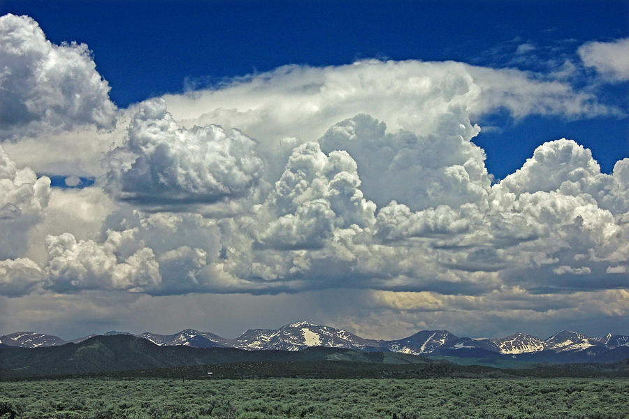 D10945 Clouds over the Sangre De Cristo Mountains Photograph by Ed Cooper Photography
