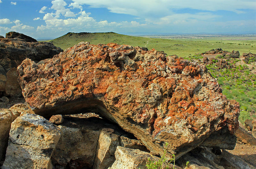 D14579 Rock on top of JA Volcano Photograph by Ed Cooper Photography
