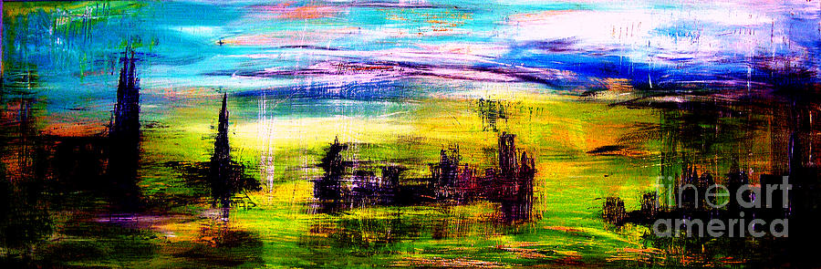 D22 - utopia Painting by KUNST MIT HERZ Art with heart