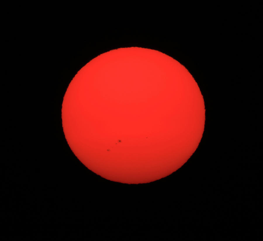 D7B6392 Smoky Sun with Sunspots over Sonoma Photograph by Ed Cooper Photography