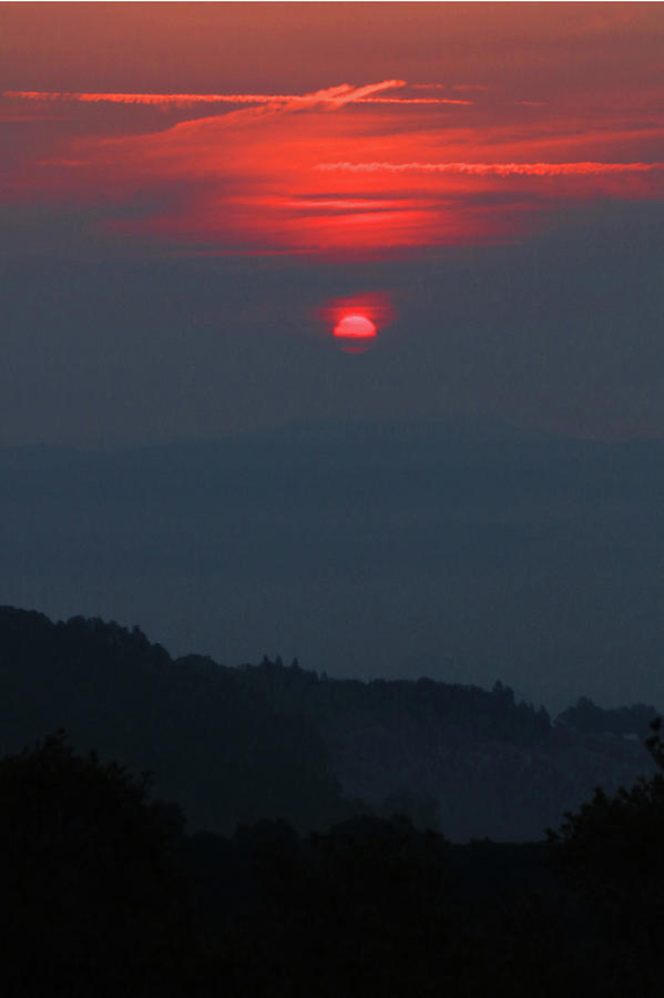 Napa Photograph - D7B6397 Sunrise on Last Day of Winre Country Fires V by Ed Cooper Photography