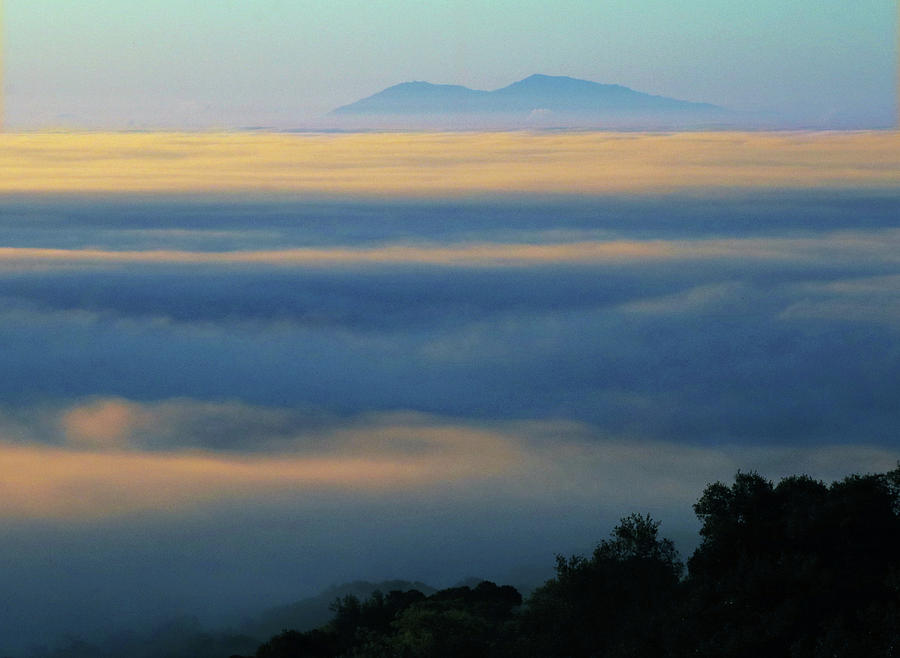 D8B6320 Mt. Diablo and Fog From Sonoma Mountain CA Photograph by Ed Cooper Photography