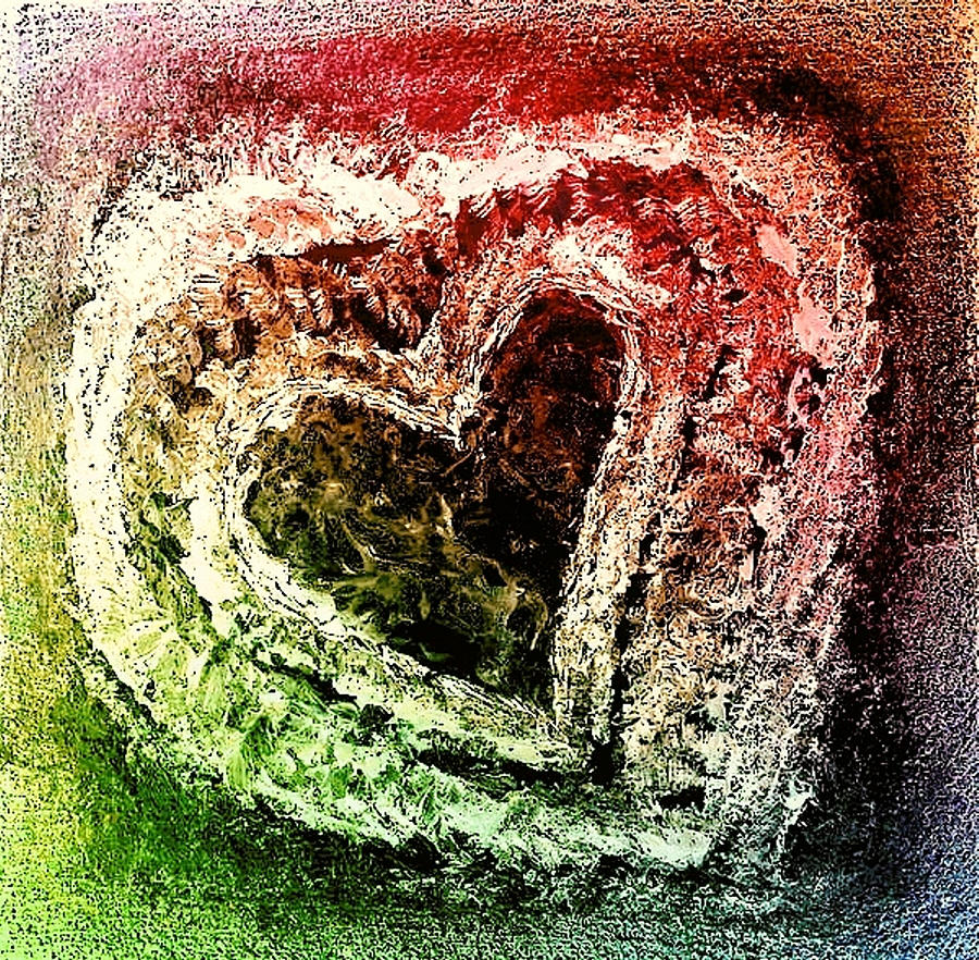 D20 - heart II Painting by KUNST MIT HERZ Art with heart