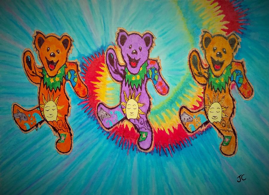 Bear Painting - Da Bears  by John Cunnane