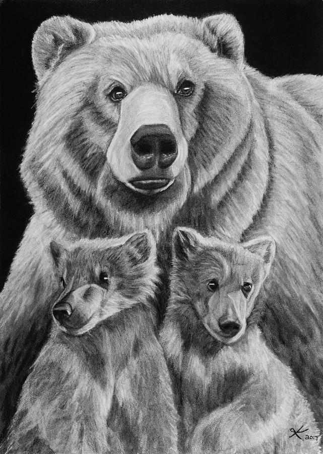 Da Bears Drawing By Kyla Heumann