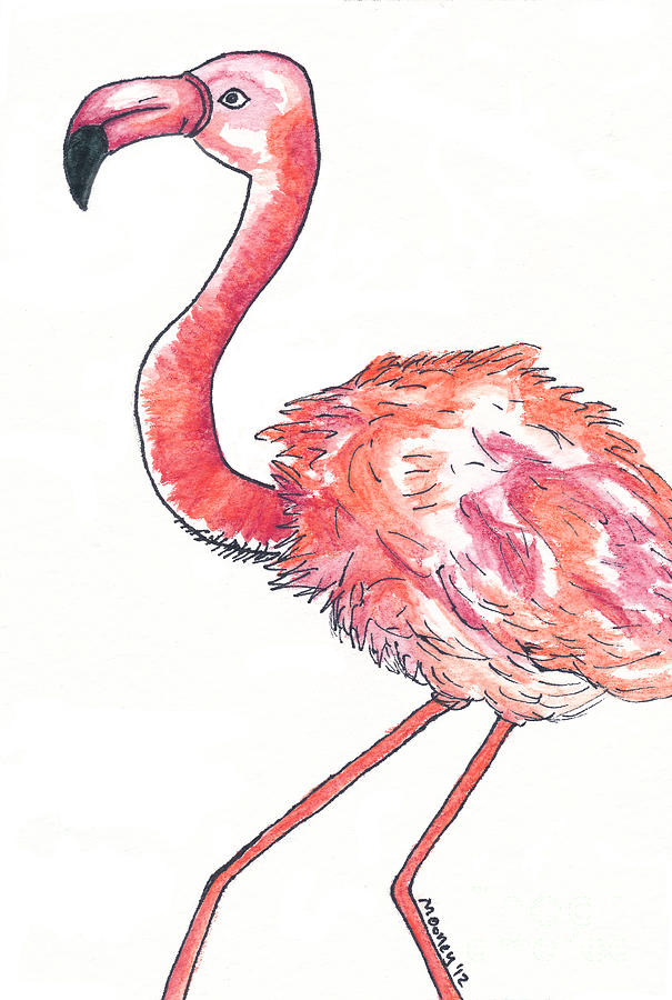 Da Flamingo Drawing