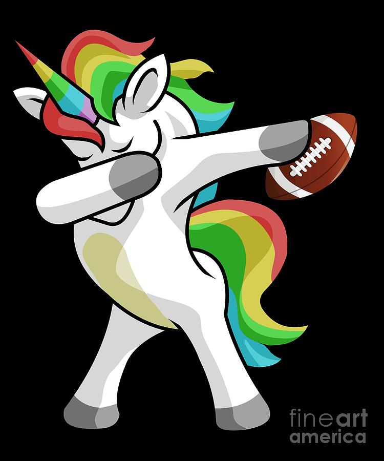 : Thanksgiving Football Unicorn dabbing Notebook gift