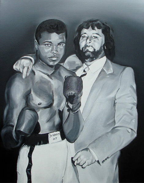 Dad and Ali Painting by Davinia Hart