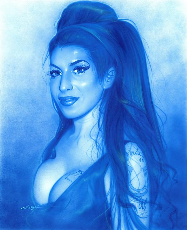 Amy Winehouse Painting - Daddys Girl by Christian Chapman Art