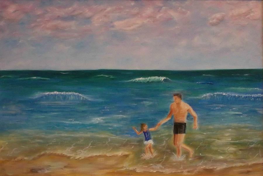 Seascape Painting - Daddys Girl by Stephen King