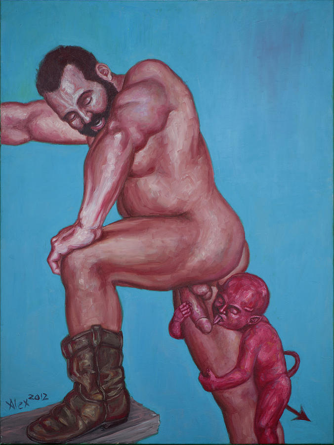 Daddys Little Devil Painting by Alex Abel
