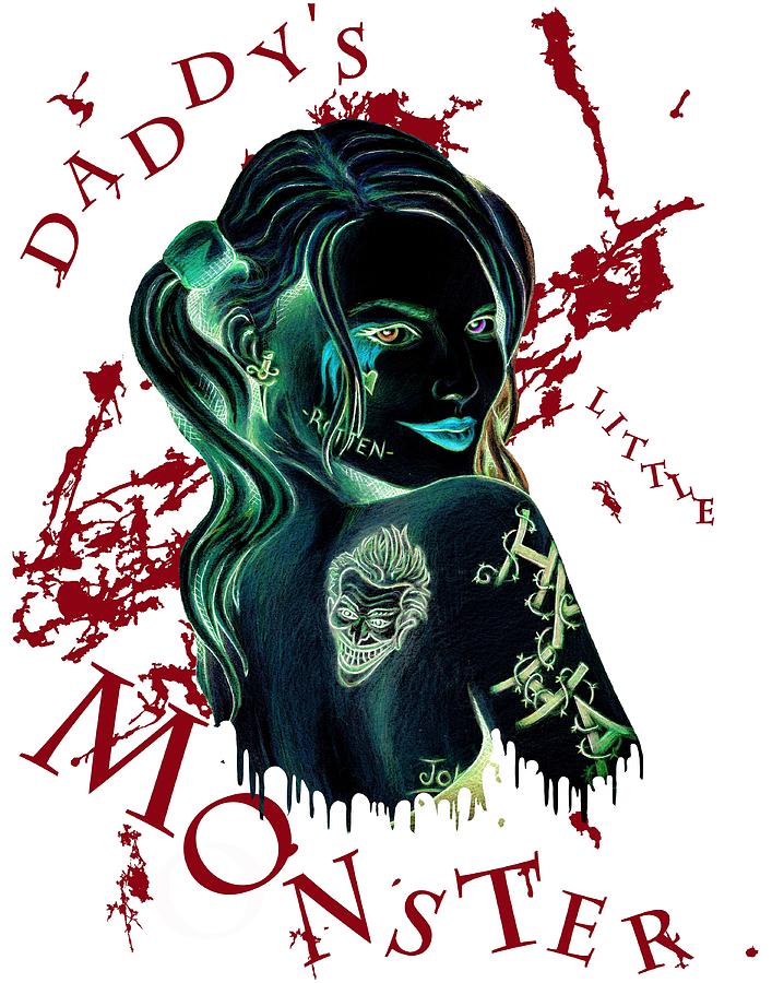Daddys Little Monster Invert Digital Art