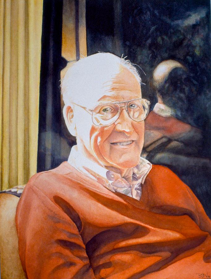 Dads Red Sweater Painting by Barbara Pease