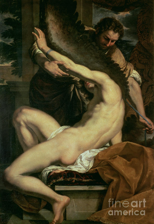 Daedalus and Icarus Painting by Charles Le Brun
