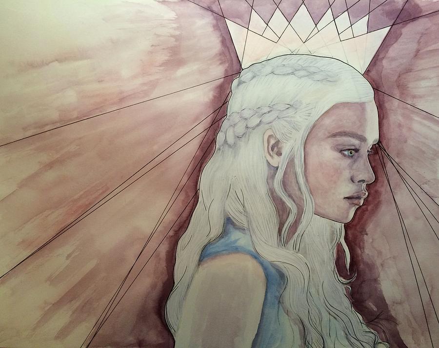 Daenerys Painting - Daenerys Targaryen by Anja Bas Daenerys Painting - Daenerys Targaryen by Anja Bas