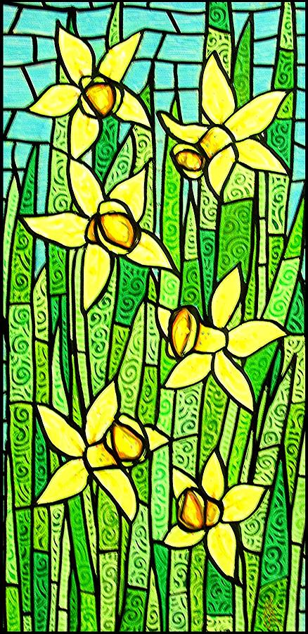 Daffodil Celebration Painting by Jim Harris