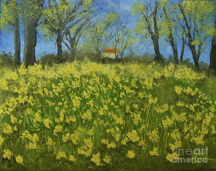Daffodil Dreams Painting by Barrie Stark