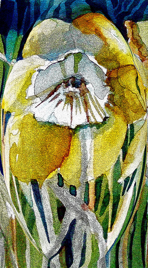 Lily Painting - Daffodil of April by Mindy Newman