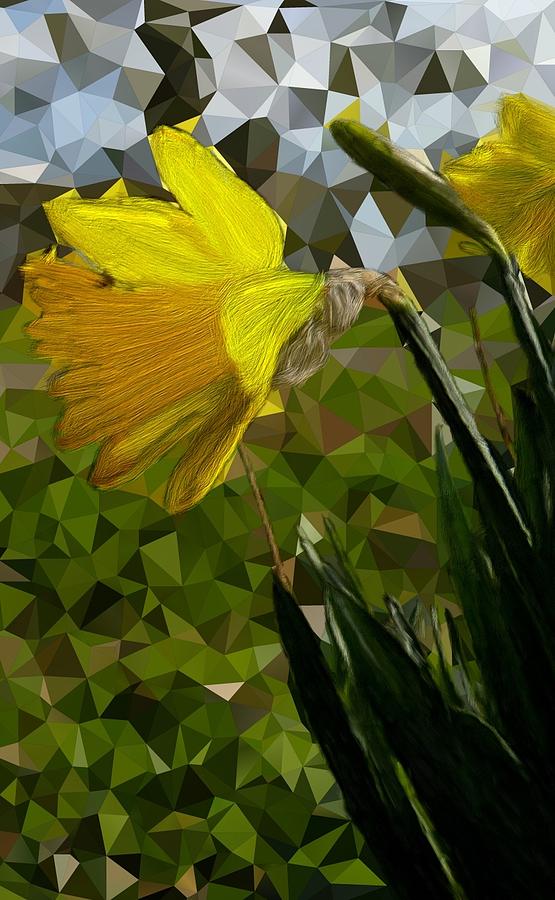 Daffodilly Painting by Bruce Nutting
