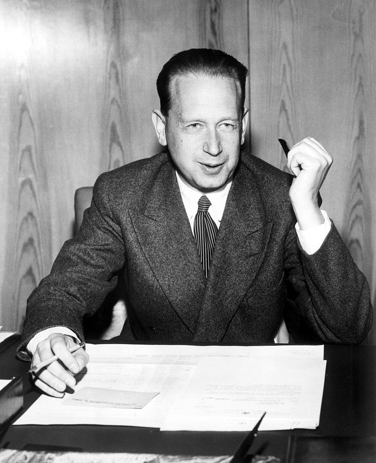 Dag Hammarskjold, 1950s Photograph by Everett