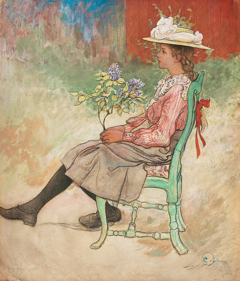 Dagmar Grill Painting by Carl Larsson