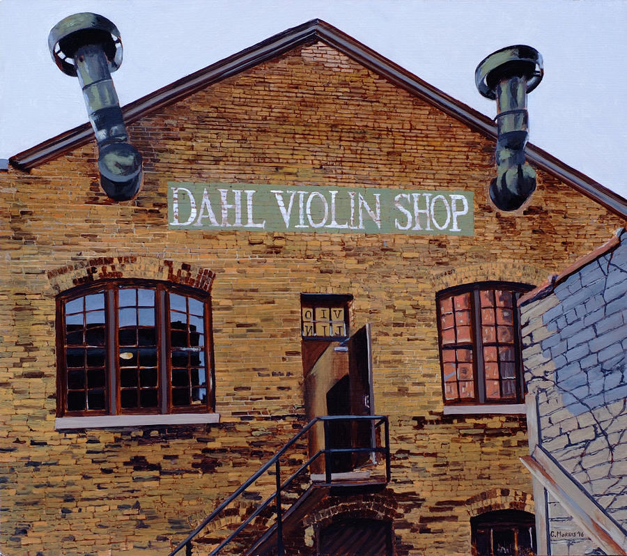 Dahl Violin Shop Painting by Craig Morris