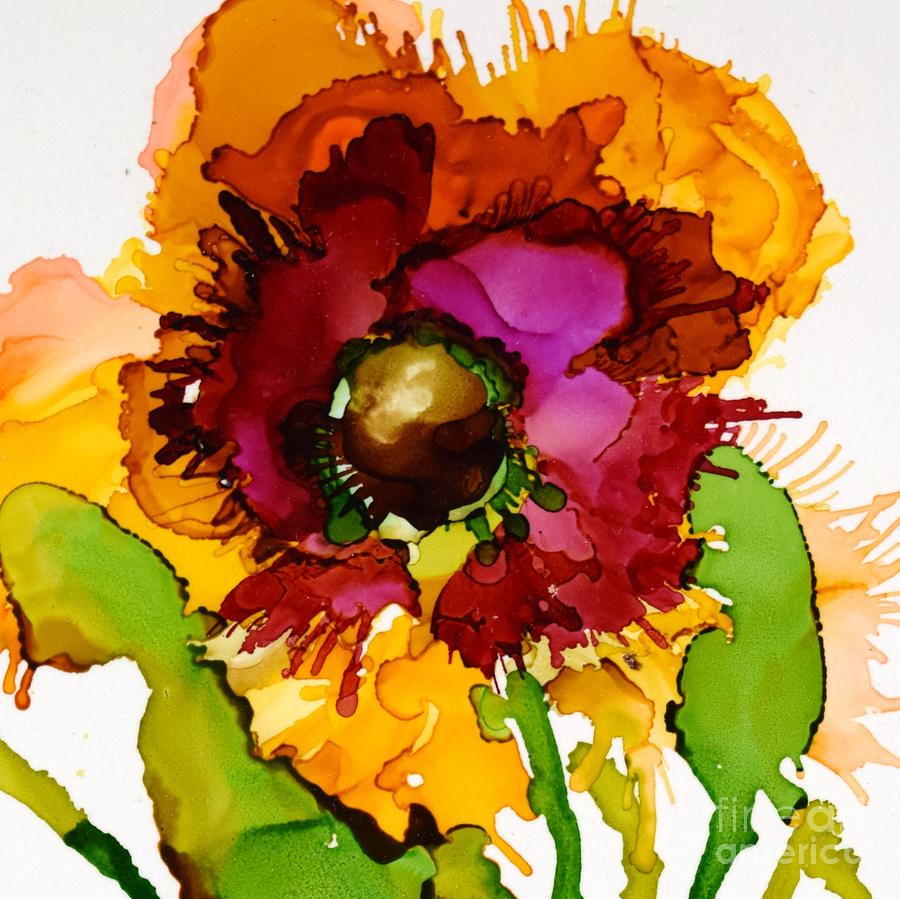 Daisy Painting - Dahlia Daze by Marla Beyer