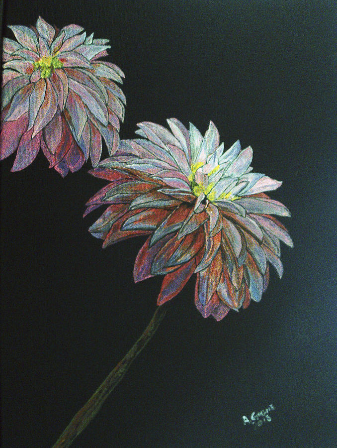 Flower Painting - Dahlias, Darling by Alexis Grone
